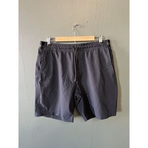 Under Armour Mens Black Athletic Pull On Shorts Size XL w/ Drawstring